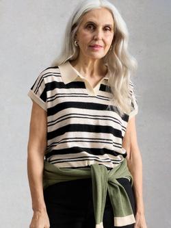 White Stuff Ginni T-Shirt, White/Multi, White/Multi