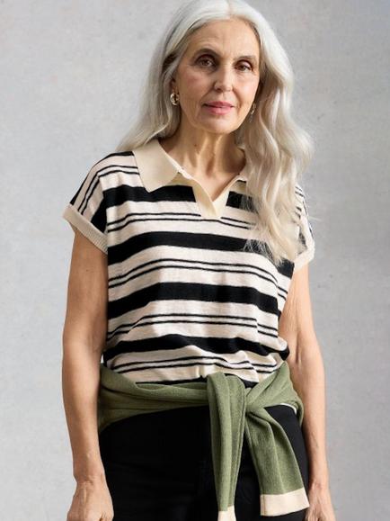 White Stuff Ginni T-Shirt, White/Multi, White/Multi