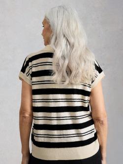 White Stuff Ginni T-Shirt, White/Multi - view 2, White/Multi