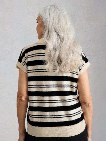 White Stuff Ginni T-Shirt, White/Multi - view 2, White/Multi