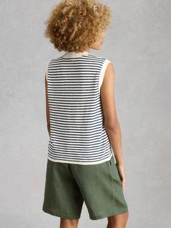 White Stuff Nova Striped Tank Top, Navy - view 2, Navy