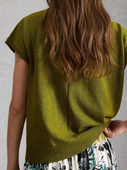 White Stuff Nova T-Shirt, Green - view 2, Green