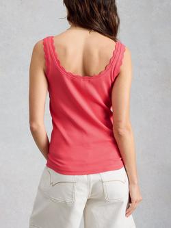 White Stuff Piper Scoop Neck Vest Top - view 2, Pink