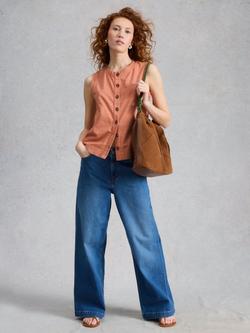 White Stuff Simone Tank Top, Orange, Orange