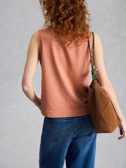 White Stuff Simone Tank Top, Orange - view 2, Orange