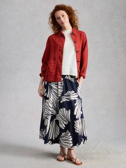 White Stuff Marissa Floral Maxi Skirt, Navy, Navy