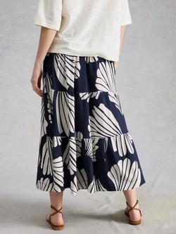 White Stuff Marissa Floral Maxi Skirt, Navy - view 2, Navy
