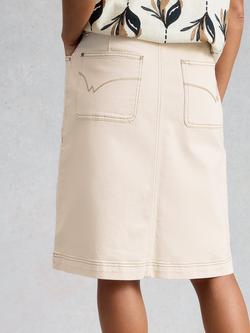 White Stuff Tia A-Line Skirt, Natural - view 2, Natural