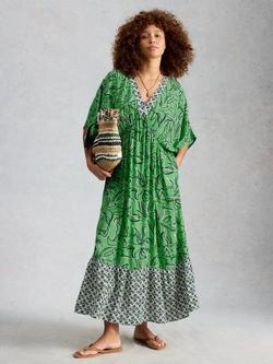 White Stuff Otterley Dress, Green/Multi, Green/Multi