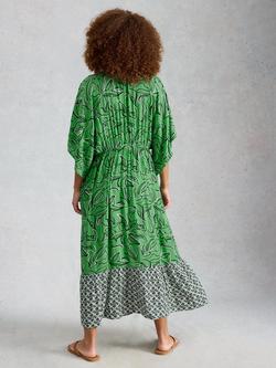 White Stuff Otterley Dress, Green/Multi - view 2, Green/Multi
