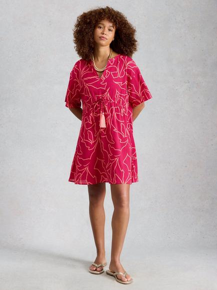 White Stuff Serena Kaftan, Pink, Pink