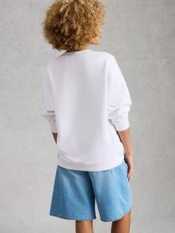 White Stuff Cleo Santorini Graphic Sweatshirt, White - view 2, White