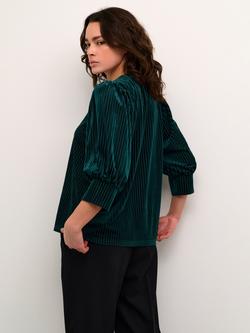 KAFFE Caca Corduroy Stripe Top, Garden Topiary - view 2, Garden Topiary