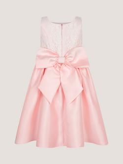 Monsoon Kids' Juno Lace Bodice Party Dress, Sage - view 2, Pink