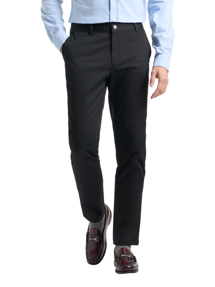 SPOKE Sharps Narrow Thigh Slim Chinos, Black