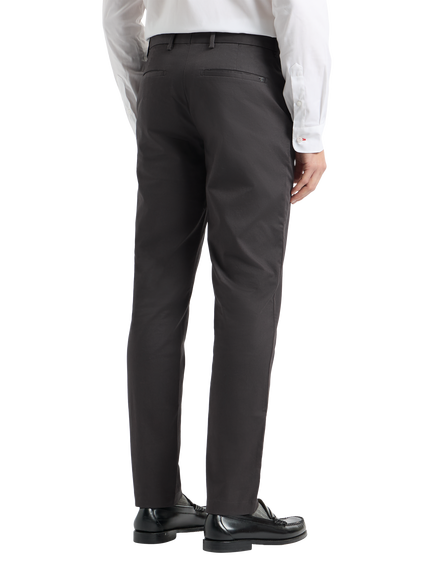 SPOKE Sharps Narrow Thigh Slim Chinos, Charcoal - view 2, Charcoal