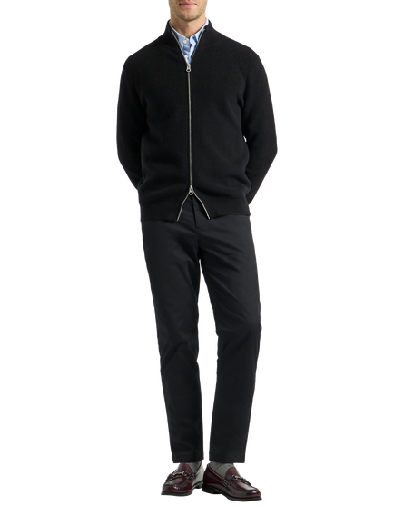 SPOKE Sharps Regular Thigh Slim Chinos, Black, Black