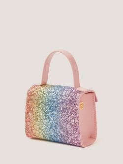 Monsoon Kids' Ombre Glitter Bag & Hair Clips Set, Multi - view 2, Multi