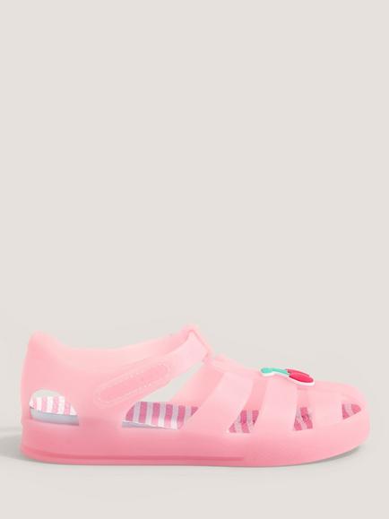 Monsoon Kids' Cherry Jelly Sandals, Pink, Pink