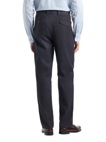 SPOKE Hackneys Narrow Thigh Relaxed Chinos - view 2, Dark Navy