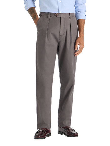 SPOKE Hackneys Wide Thigh Relaxed Chinos, Graphite