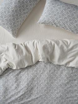 Piglet in Bed Folk Floral Bedding, Dusk Blue, Dusk Blue