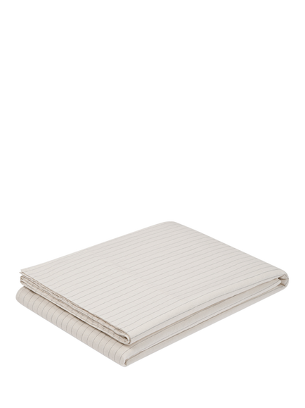 Piglet in Bed Folk Floral Flat Sheet, Dusk Blue - view 2, Dusk Blue