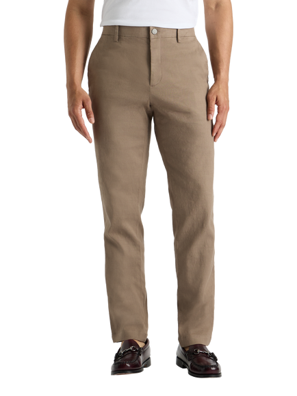 SPOKE Linen Blend Sharps Narrow Thigh Slim Chinos, Hopsack