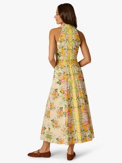 Adrianna By Adrianna Papell Retro Floral Shirt Dress, Yellow - view 2, Yellow