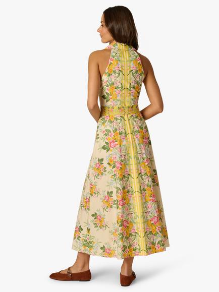 Adrianna By Adrianna Papell Retro Floral Shirt Dress, Yellow - view 2, Yellow