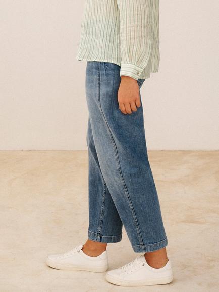 NRBY Rowan Barrel Leg Jeans, Light Wash - view 2, Light Wash