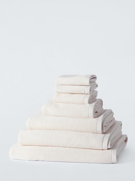 John Lewis Pure Cotton Spa Towels, Cream