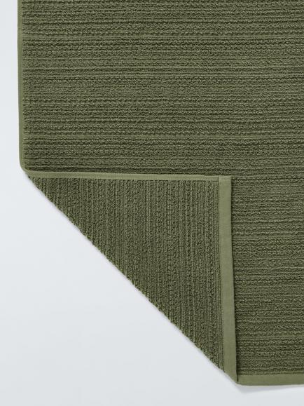 John Lewis Woven Textured Towels - view 2, Avocado