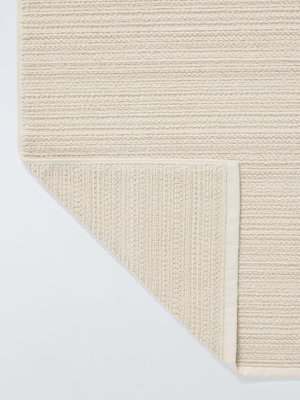 John Lewis Woven Textured Towels - view 2, Natural