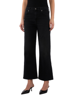 7 For All Mankind High Rise Straight Leg Cropped Jeans, Salem, Salem