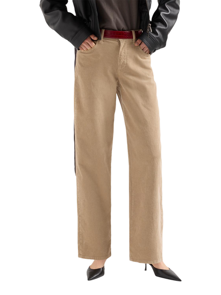 7 For All Mankind Stovepipe Straight Leg Cord Jeans, Light Brown, Light Brown