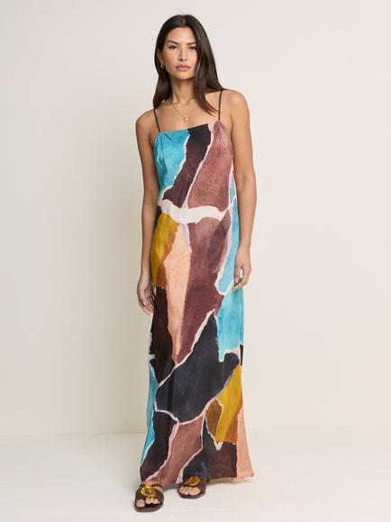 Nobody's Child Darcie Abstract Maxi Dress, Multi, Multi