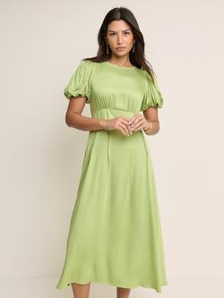 Nobody's Child Quinn Puff Sleeve Midi Dress, Light Green - view 2, Light Green