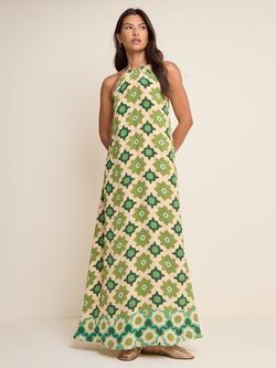 Nobody's Child Sara Geometric Floral Maxi Dress, Green, Green