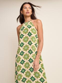 Nobody's Child Sara Geometric Floral Maxi Dress, Green - view 2, Green