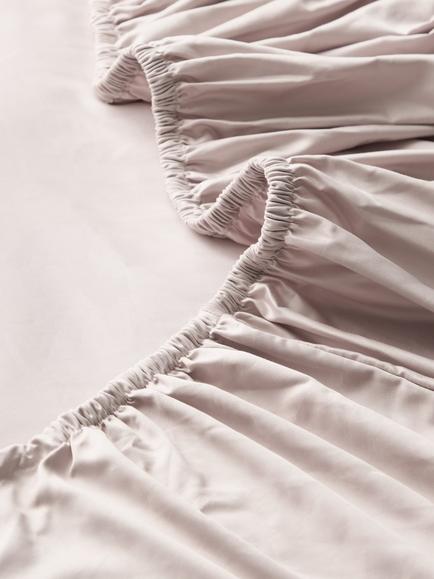 John Lewis Egyptian Cotton Sateen 800 Thread Count Deep Fitted Sheet - view 2, Pink Tint
