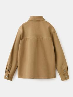 Mango Kids' Denim Jacket, Tobacco - view 2, Tobacco