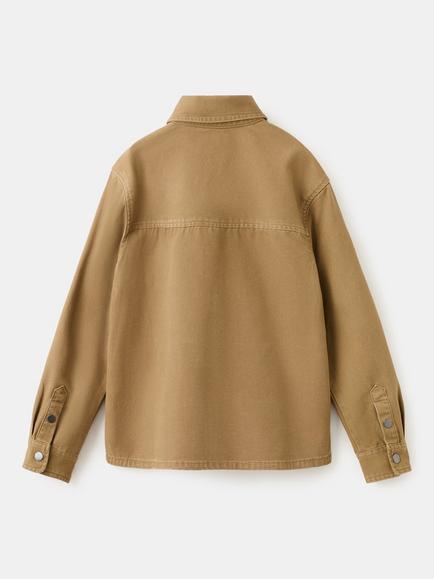 Mango Kids' Denim Jacket, Tobacco - view 2, Tobacco