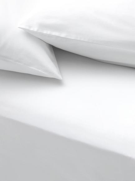 John Lewis Egyptian Cotton Sateen 1000 Thread Count Extra Deep Fitted Sheet, White, White