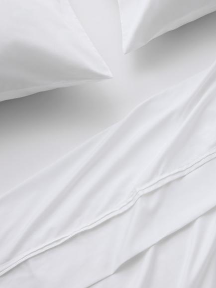 John Lewis Hotel Cotton Sateen 500 Thread Count Flat Sheet, White, White