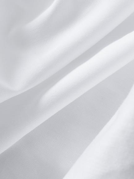 John Lewis Hotel Cotton Sateen 500 Thread Count Fitted Sheet, White - view 2, White