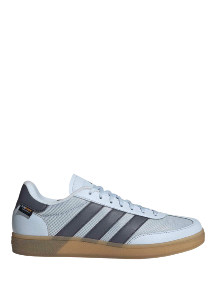 adidas Training Spezial Wide Fit Leather Blend Lace Up Trainers, Sky Blue, Sky Blue
