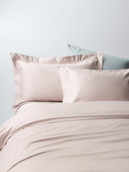 John Lewis Egyptian Cotton Sateen 800 Thread Count Bedding, Pink Tint