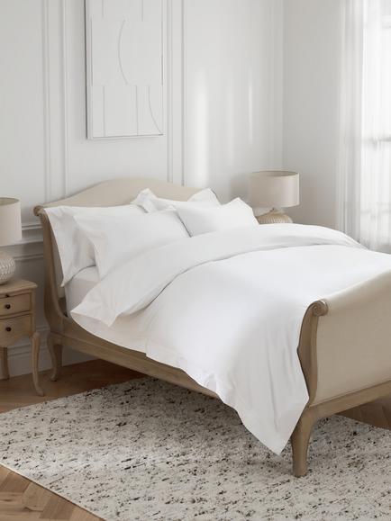 John Lewis Egyptian Cotton Sateen 1000 Thread Count Bedding, White - view 2, White