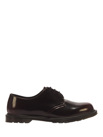 Dr. Martens Mayfare Rub Off Leather Lace Up Shoes, Cherry Red, Cherry Red
